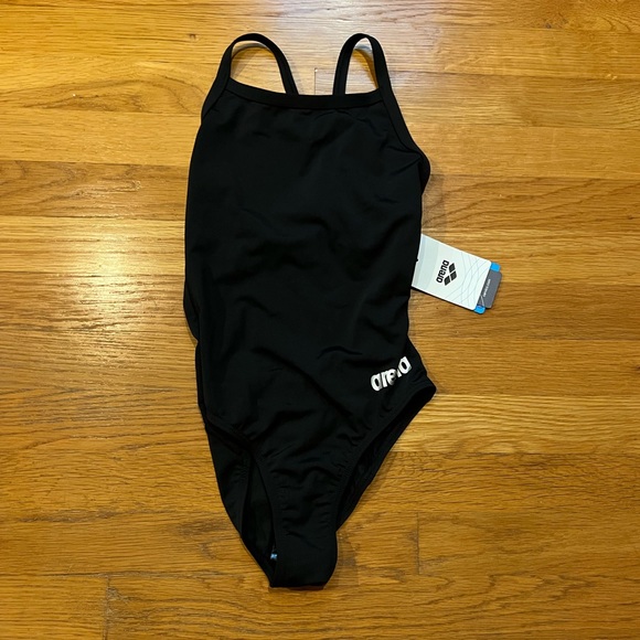 Arena Women's Master Light Drop Back MaxLife One Piece Swimsuit Black/Silver - Picture 4 of 8